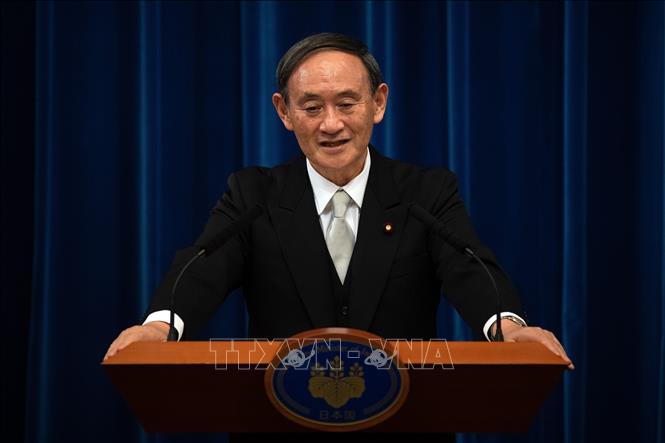 Thủ tướng nhật bản Suga Yoshihide phát biểu tuyên bố tình trạng khẩn cấp vào chiều ngày 7/1/2021